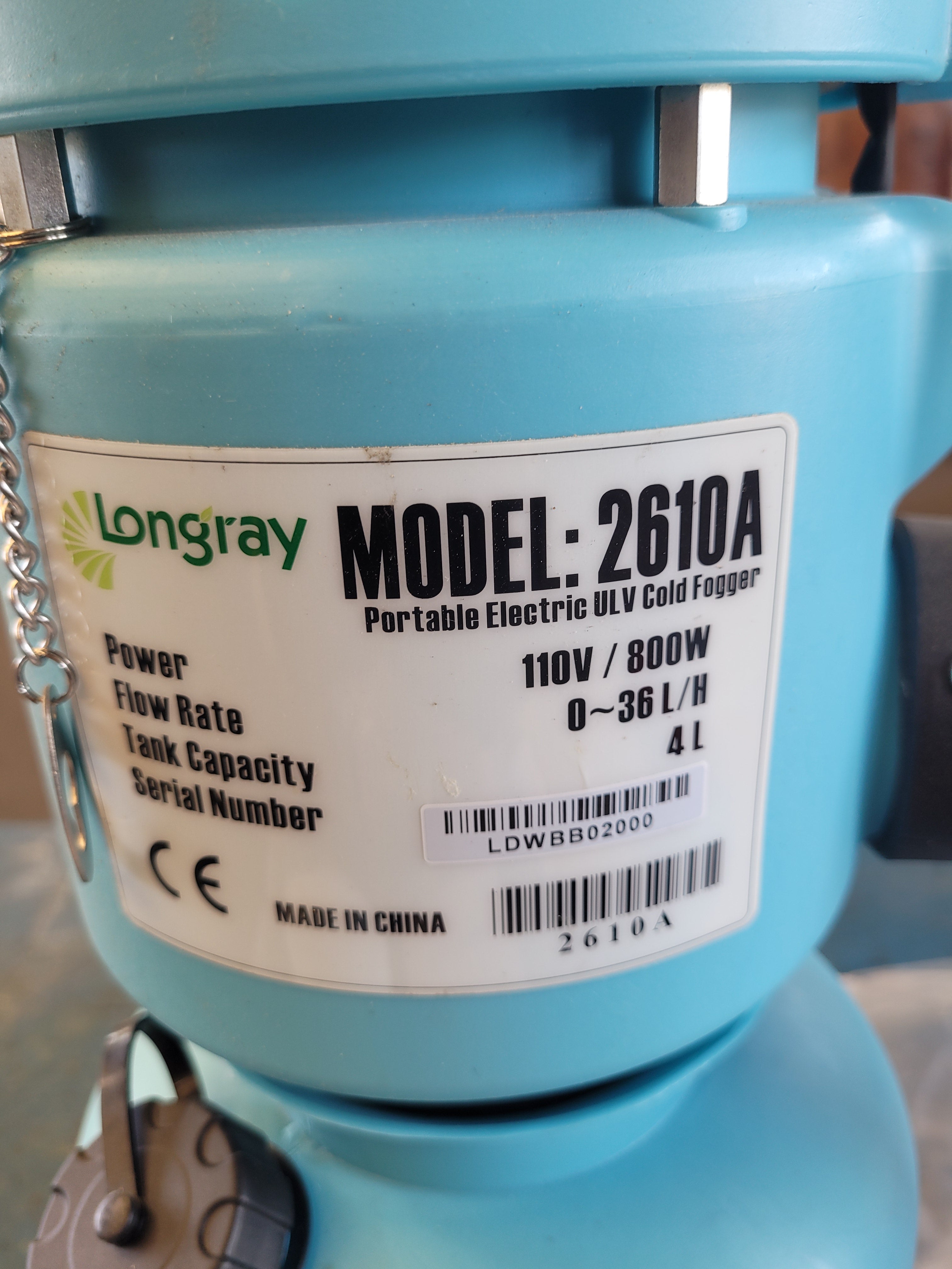 NEW (Old Stock) Longray ULV Cold Fogger Sprayer Model 2610A