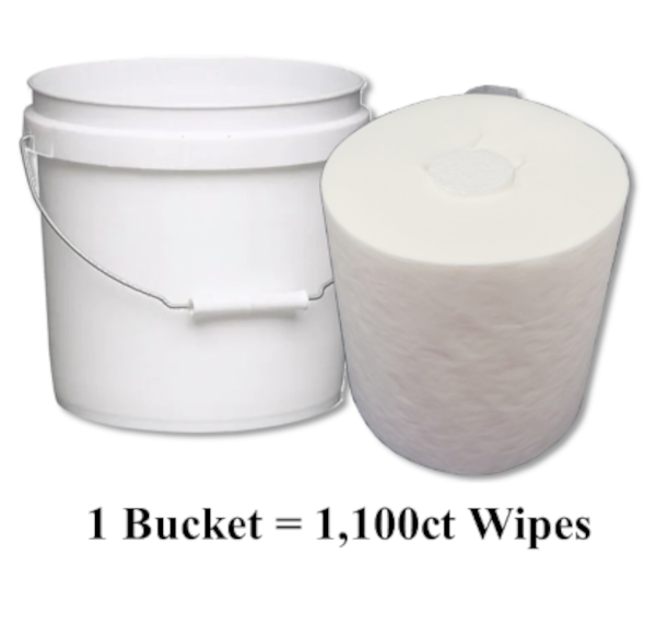 1100ct Dry Wipe Kits - Make your own wet wipes - (1 BUCKET)